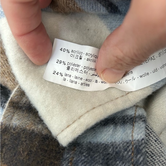 ZARA women’s wool blend oversized shacket size XL - Picture 12 of 13